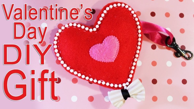 How to Make Valentine Gift - Heart Shaped Keychain Key Ring Bag Charm - Prezent na Walentynki 118