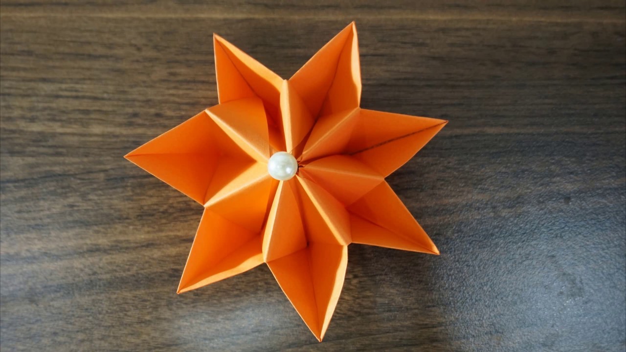 origami flower easy papel picado
