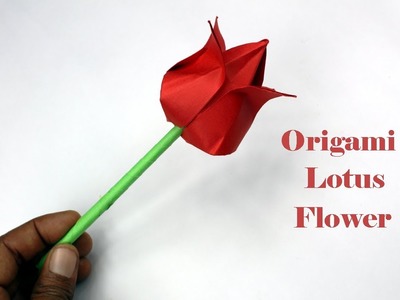 Origami | how to make paper flowers | lotus flower