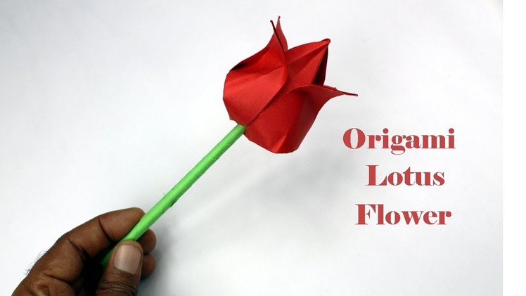Origami | how to make paper flowers | lotus flower