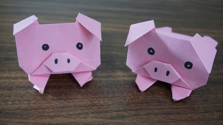 Origami Pig || How To Make Paper Origami Pig Easy