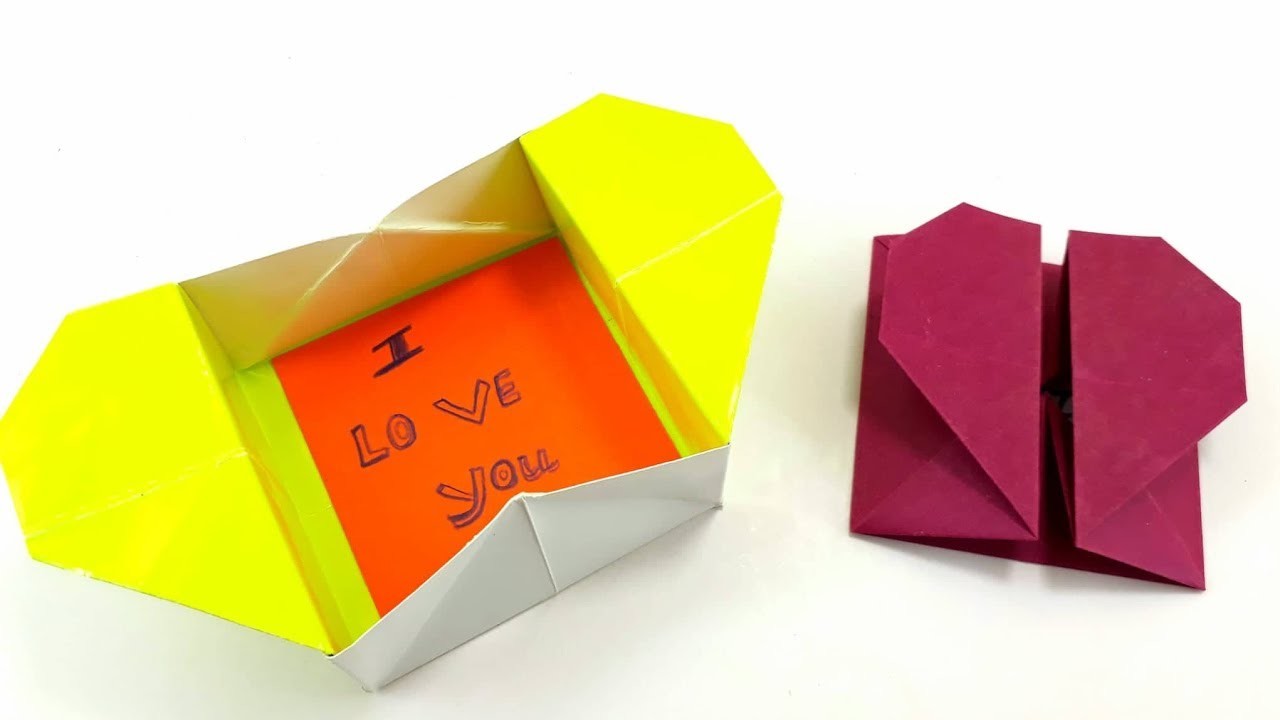 Origami Tutorial How To Fold An Easy Origami Heart Box Valentines Day
