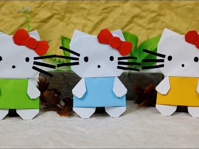Paper Folding Art (Origami): How to Make  Hello Kitty