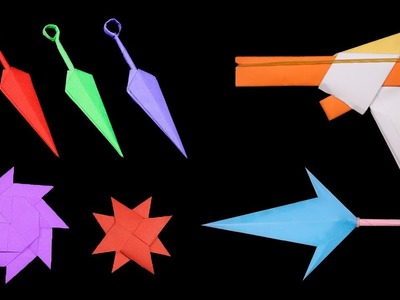 Top 06 Easy Origami Ninja Star.sword.Knife - How to make