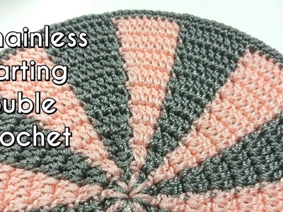 Tutorial Chainless. Perfect Double Crochet flat circle