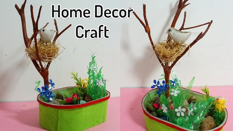 Beautiful DIY Home Decoration from Waste Materials | Birds Nest Home Decor | Recycled Craft Idea