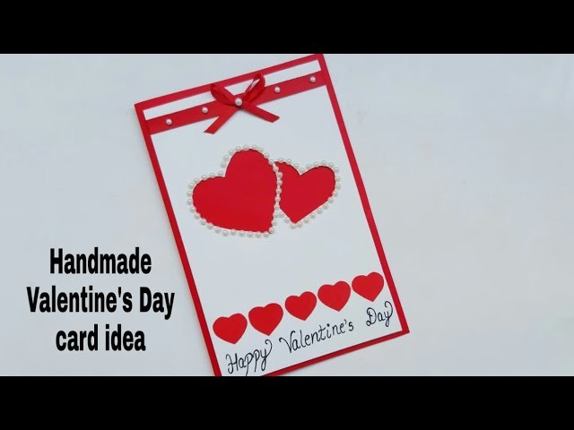 Beautiful Handmade Valentine's Day Greeting card idea | DIY Valentines day card | complete tutorial