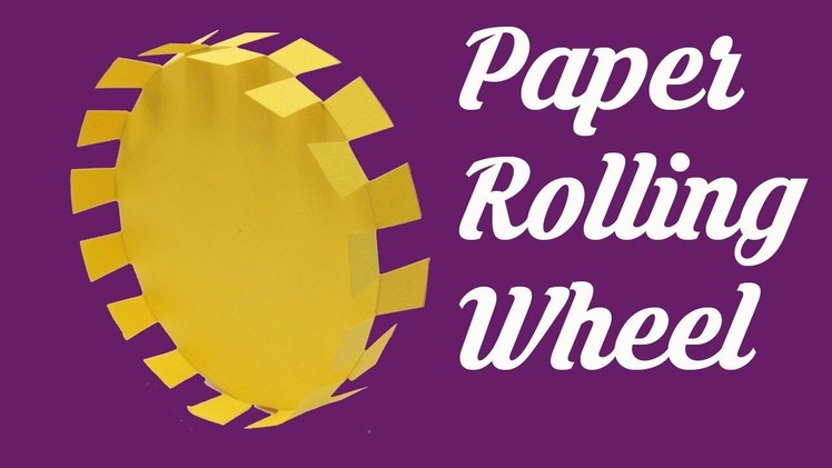Believe it or not rolling wheel for 40secs. Unstoppable Paper Rolling Wheel, Easy Origami for kids