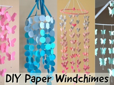 DIY | BEAUTIFUL PAPER WINDCHIME   |  Paper wall decor |parul pawar