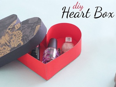DIY Heart Box | Love Box |  Paper Box