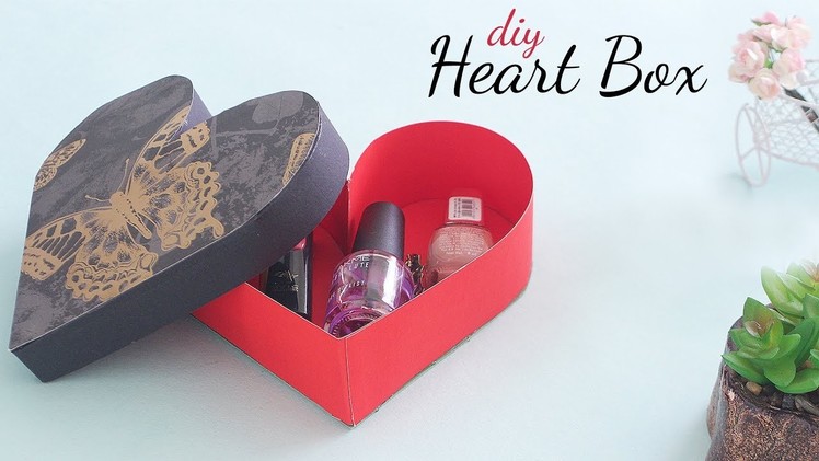 DIY Heart Box | Love Box |  Paper Box