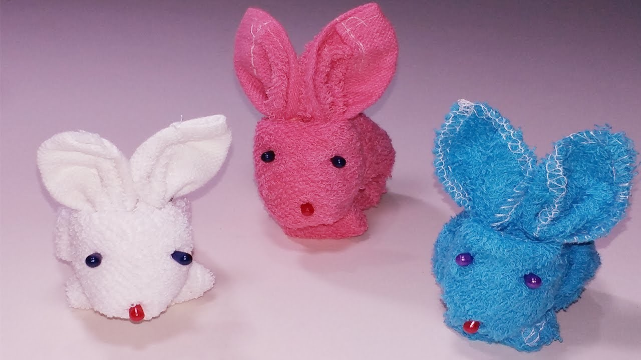 diy-how-to-make-a-beautiful-bunny-using-towel-how-to-make-towel-bunny