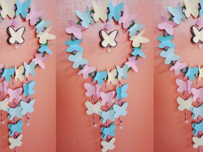 DIY Paper Butterfly Wall hanging || paper Wall decor