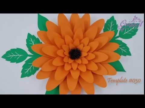 DIY Paper Flower || Flower Template 030 || DIY Decor