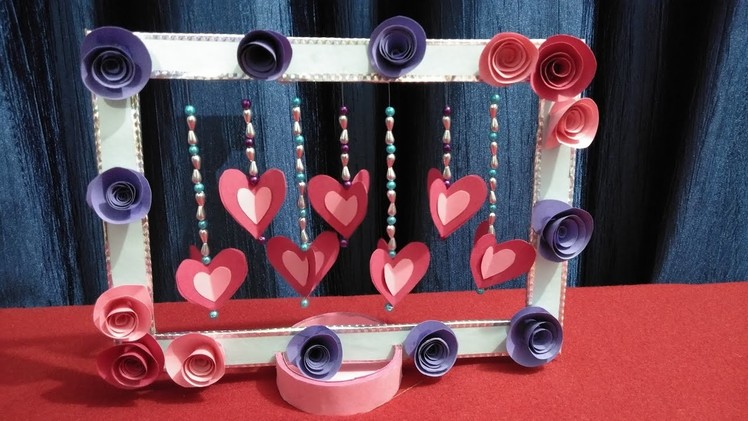 Diy Paper Heart Showpiece. Diy Valentines Day Crafts