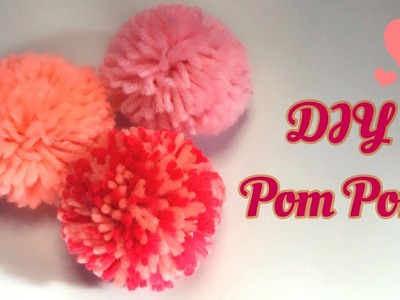 DIY Pom Poms - Super FAST Pom Poms with your hand