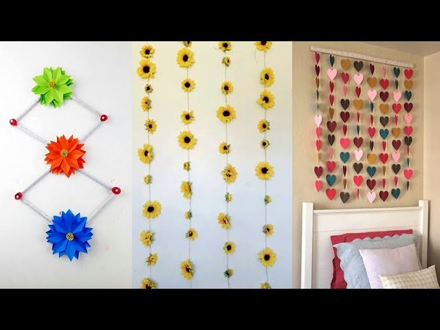 DIY Room Decor Ideas | 3 Easy Decor Idea with Paper | Room Decor Craft Idea 2019