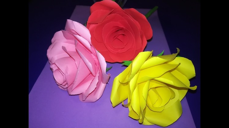 DIY Roses of paper  -Ruze od papira -Rosas de papel