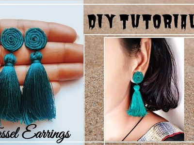 DIY Tassel Earrings | Handmade silk thread tassel earrings | Jewellery Making