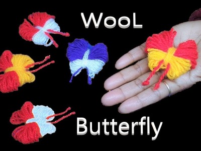 Easy Butterfly Making Technique || Woolen Butterfly || DIY || Hand Embroidery || Woolen Craft |तितली