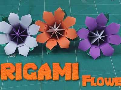 Easy Origami Christmas Flower | How To Make a Simple Flower Tutorials | DIY 3D Flower Craft Ideas