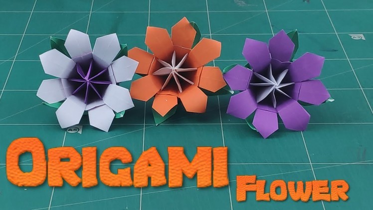 Easy Origami Christmas Flower | How To Make a Simple Flower Tutorials | DIY 3D Flower Craft Ideas