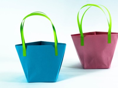 How to make a paper BAG | Origami HandBag