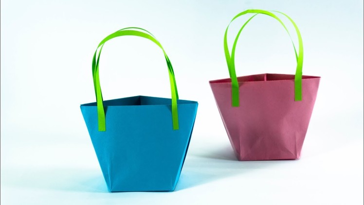 How to make a paper BAG | Origami HandBag