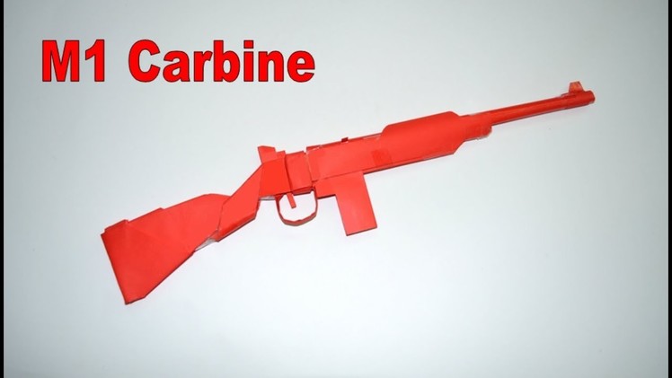How to make a paper gun - M1 Carbine - DIY