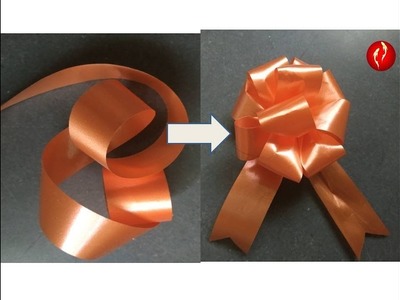 How to make easy Ribbon Flower | DIY Flower making at home | easy craft for kids | Flower making