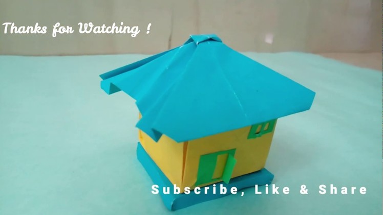 How to Make Paper Hut | Step By Step create simple Paper Hut, Paper Art and Craft for Kids