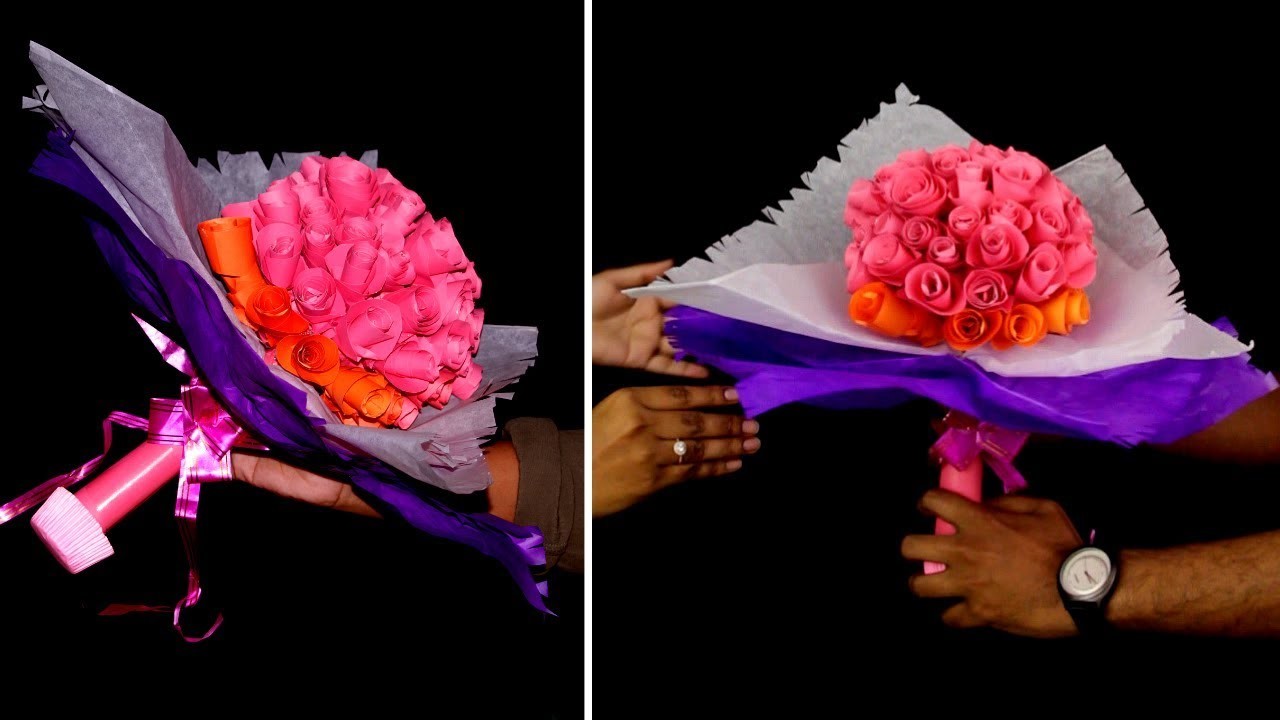 Last Minute Valentine's Day Ideas! - DIY Paper Flower Bouquet