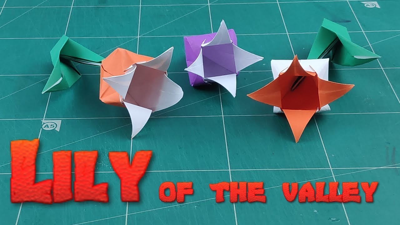 Lily of the valley origami how to make an easy flower paper tutorials 