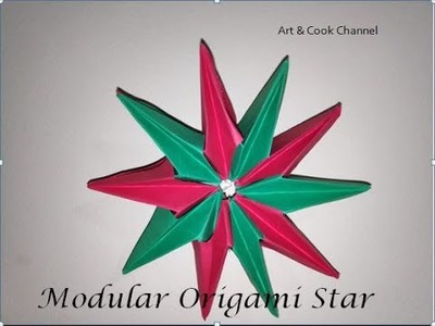 Modular Origami Star | How to make a Modular Origami Star - Origami Step by Step (Easy)