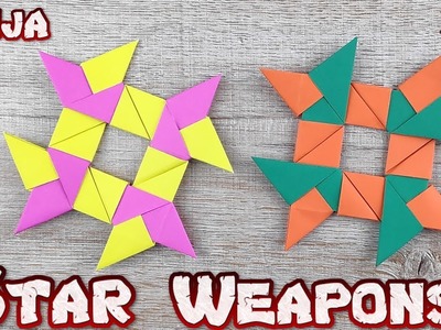 Ninja Star Origami | How To Making a Ninja Weapons Paper Tutorials | DIY Paper Blade Shuriken Ep.8