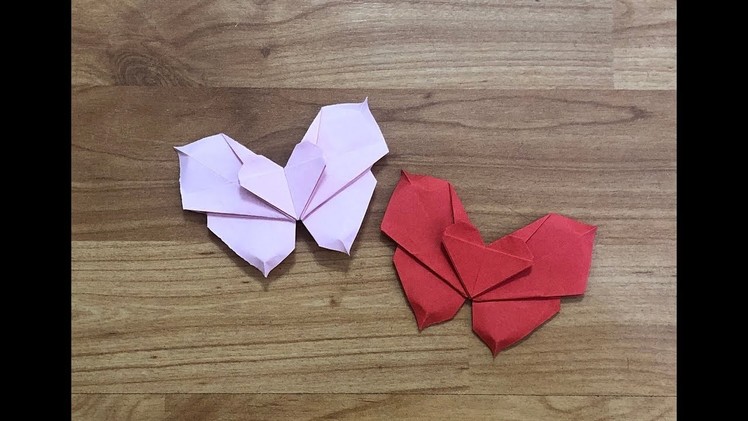 Origami | How to make a Butterfly Wings Heart by paper |  Valentine DIY Gift Ideas | Origami Heart