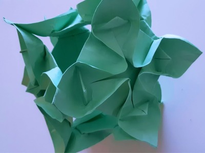 Origami Paper Art - How To Make a Flower Ball ❂ DIY ❂ Como Fazer Bola Flor de Papel  (All Paper Art)
