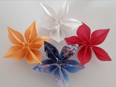 Origami Paper Art - How to Make Carambola Flower Origami ???? DIY ???? Flor de Carambola (All Paper Art)