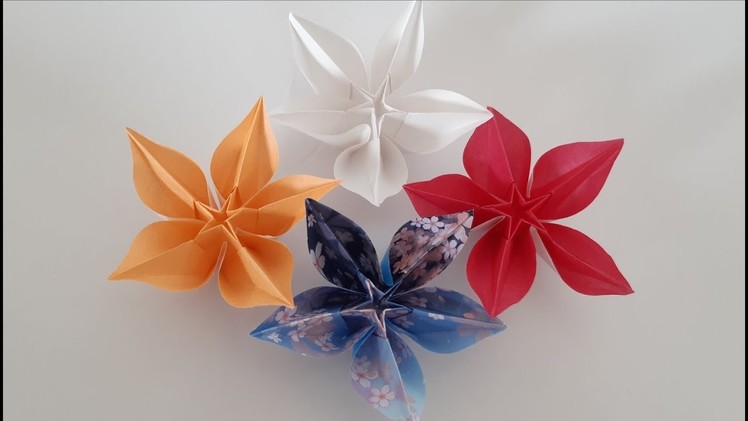 Origami Paper Art - How to Make Carambola Flower Origami ???? DIY ???? Flor de Carambola (All Paper Art)