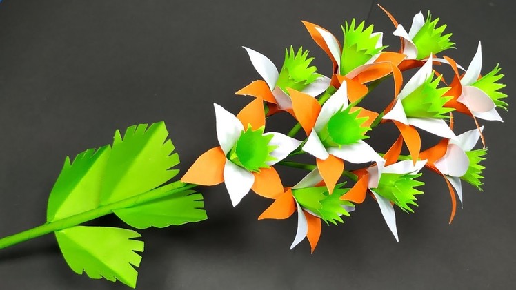 Paper Flower: DIY Beautiful Stick Paper Flower | Flower with Paper Idea | Abigail Paper Crafts
