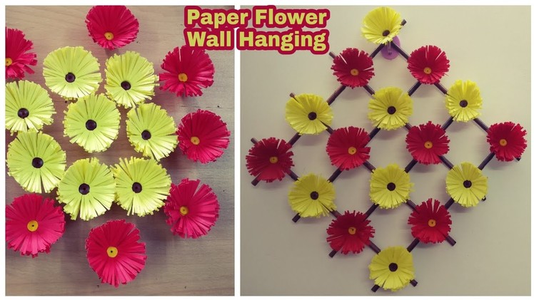 Paper Flower Wall Hanging | DIY | Paper Craft | Wall Decoration Ideas