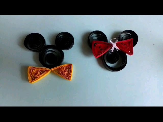 Paper quilling micy mouse