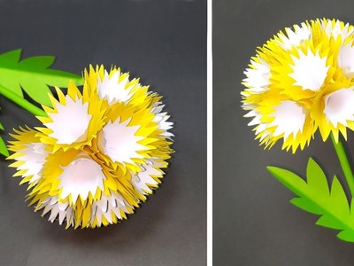 Paper Stick Flower: How to Make Flower with Paper for Home Decoration! Abigail Paper Crafts