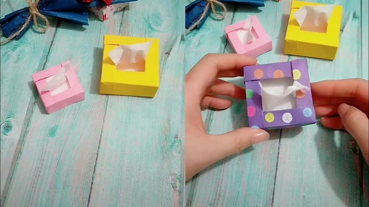 Tissue box diy how to make small tissue box with paper
easy diy