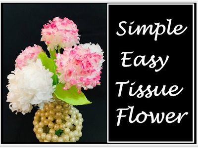 Tissue paper Flower | Flower making | Malayalam