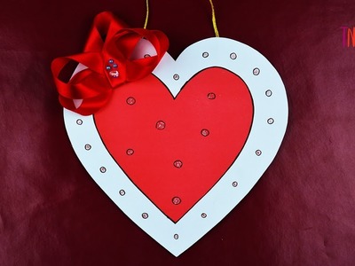Valentine Gift Ideas Homemade Easy | DIY Paper Heart Wall Hanging | Valentine's Day Room Decor Craft