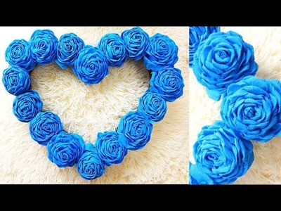 Wall Decoration Ideas. Heart Design Valentine's Day Room Decor Ideas. Paper Flower Wall Hanging. р