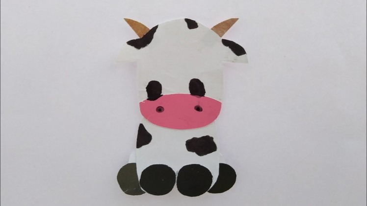 Baby cow for kids ll paper cow for pre School children's ll