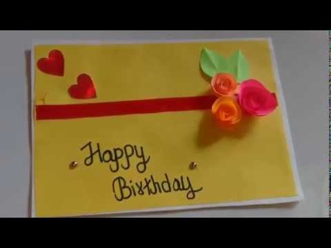 Beautiful handmade birthday card ideas. diy greeting card idea for birthday