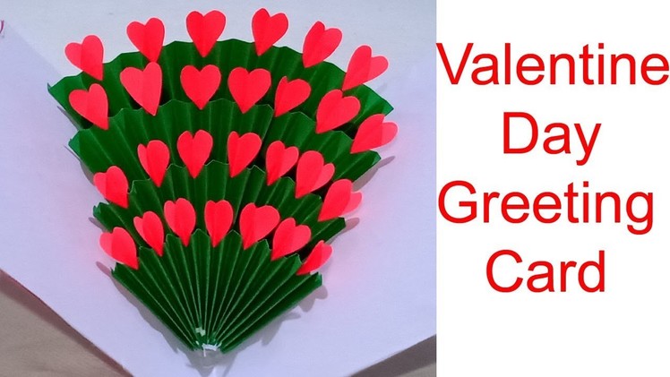 Beautiful Handmade Valentine's Day Card Idea. DIY Greeting Cards for Valentine's Day Card.